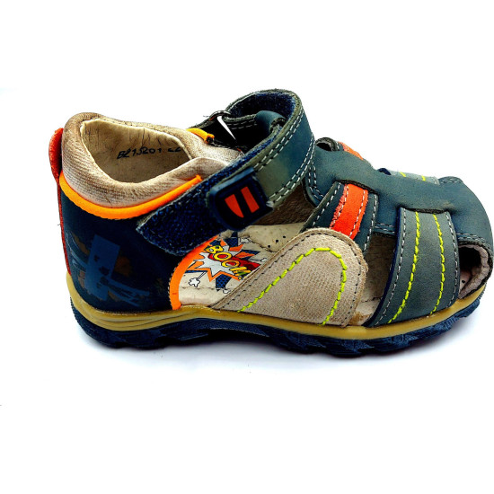 Παπουτσοπέδιλα Beek Δερματινα B21Κ μπλε