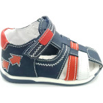Adams 159AD Leather Slippers blue-red