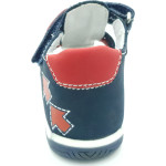 Adams 159AD Leather Slippers blue-red
