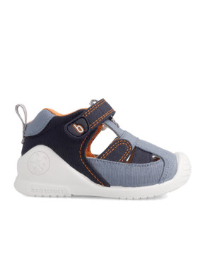 Leather Sandals 222182 Blue