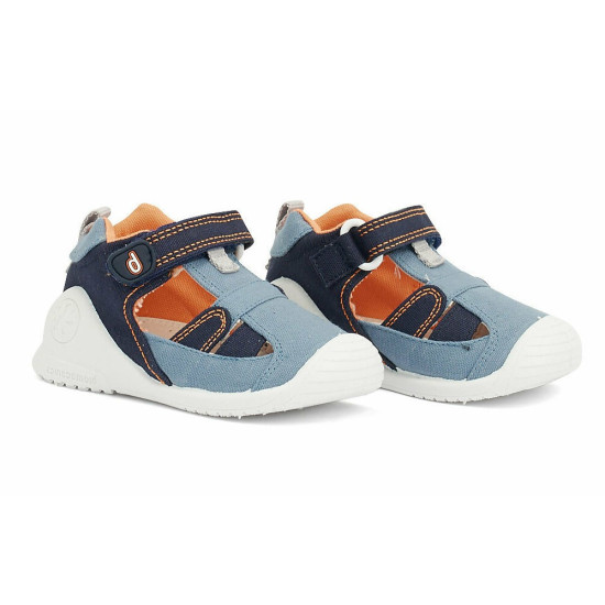 Leather Sandals 222182 Blue